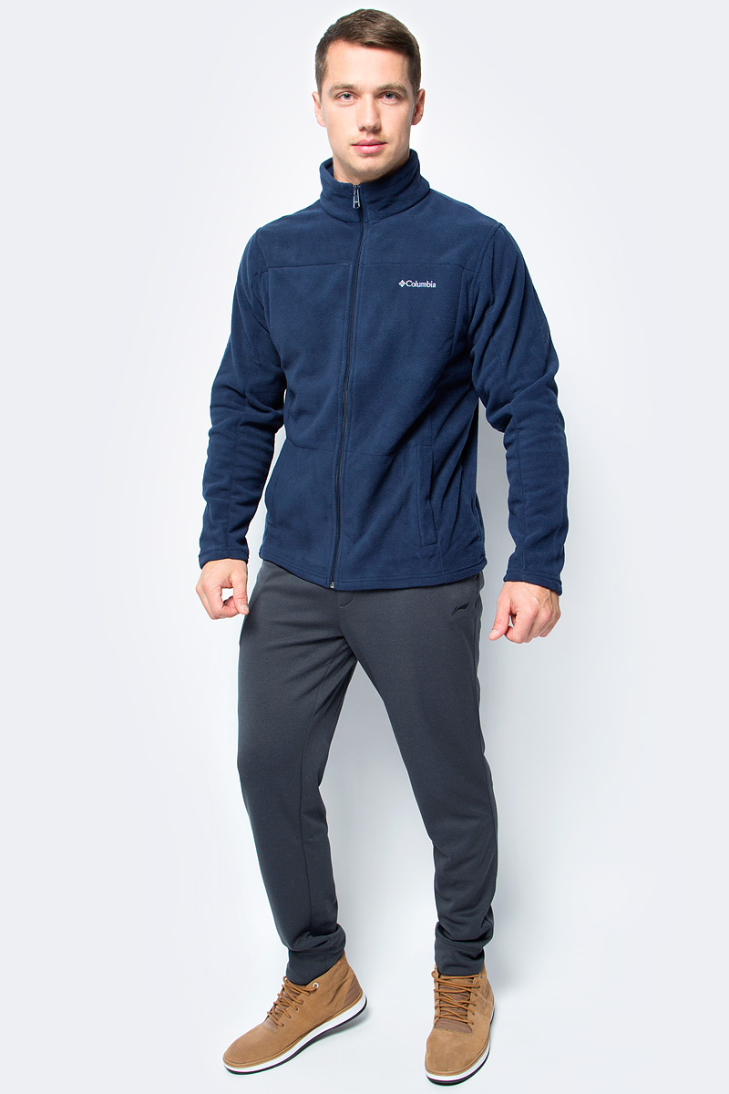 Толстовка мужская Columbia Western Ridge Full Zip M, цвет: темно-синий. 1736711-464. Размер S (44/46)1736711-464 Толстовка мужская Columbia Western Ridge Full Zip M, цвет: темно-синий. 1736711-464. Размер S (44/46)1736711-464Классическая мужская флисовая толстовка от Columbia на молнии для использования в качестве среднего слоя одежды. Флис - это очень удачный материал для одежды, которая направлена на удержание тепла, ведь ткань даже в мокром состоянии сохраняет свои теплоизоляционные свойства. Воротник-стойка защитит шею от продувания ветром. Модель дополнена двумя боковыми карманами и оформлена на груди логотипом с названием бренда.