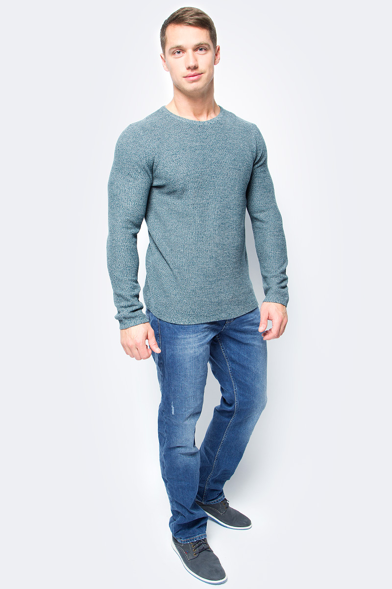 Джемпер мужской Tom Tailor, цвет: зеленый. 3022830.00.10_7822. Размер XXL (54)3022830.00.10_7822 Джемпер мужской Tom Tailor, цвет: зеленый. 3022830.00.10_7822. Размер XXL (54)3022830.00.10_7822Джемпер мужской Tom Tailor выполнен из натурального хлопка. Материал изделия мягкий и тактильно приятный, не стесняет движений и обладает высокими дышащими свойствами. Классическая модель с длинными рукавами и круглым вырезом горловины.