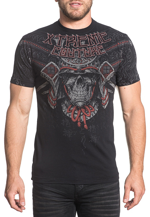 Футболка мужская Affliction Xtreme Couture Bird Samurai, цвет: черный. X1628. Размер 3XL (56)X1628 Футболка мужская Affliction Xtreme Couture Bird Samurai, цвет: черный. X1628. Размер 3XL (56)X1628Футболка мужская Affliction выполнена из натурального хлопка. Модель с круглым вырезом горловины и короткими рукавами оформлена оригинальным принтом.