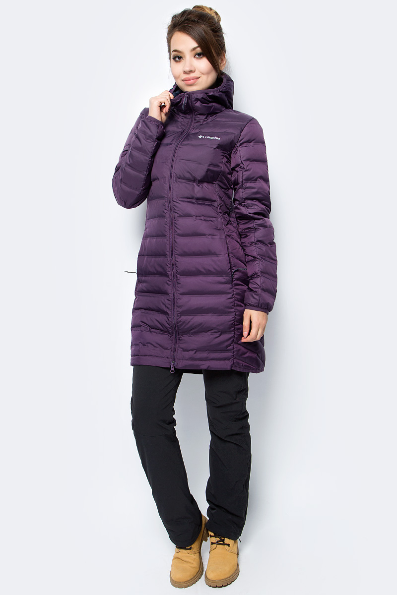 Пуховик женский Columbia Lake 22 Womens Long Down Jacket, цвет: сиреневый. 1738081-500. Размер M (46)1738081-500 Пуховик женский Columbia Lake 22 Womens Long Down Jacket, цвет: сиреневый. 1738081-500. Размер M (46)1738081-500Ультралегкое женское пальто с натуральным утеплителем пух/перо (650 FP). Ткань обработана водоотталкивающей пропиткой. Легкий, комфортный и практичный вариант для путешествий и активного отдыха. Пуховик застегивается на молнию. Модель дополнена капюшоном и врезными карманами. Конструкция HeatSeal.