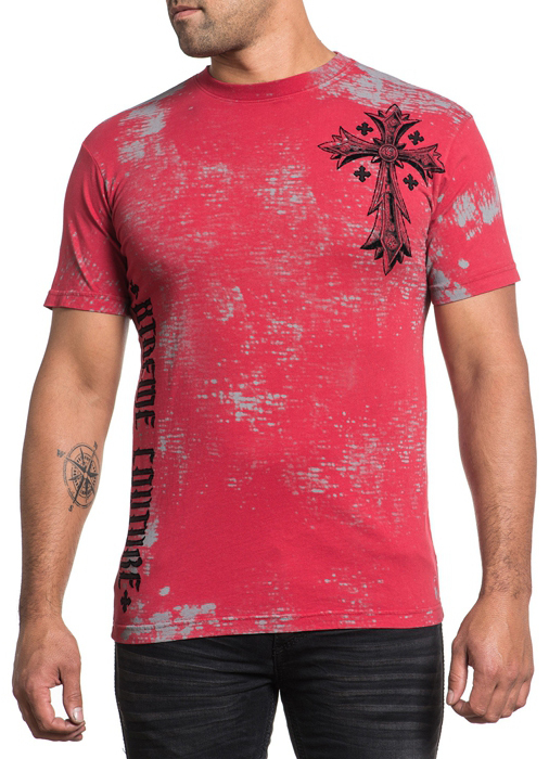 Футболка мужская Affliction Xtreme Couture Uprising, цвет: красный. X1507. Размер 2XL (54)X1507 Футболка мужская Affliction Xtreme Couture Uprising, цвет: красный. X1507. Размер 2XL (54)X1507Футболка мужская Affliction выполнена из натурального хлопка. Модель с круглым вырезом горловины и короткими рукавами оформлена оригинальным принтом.