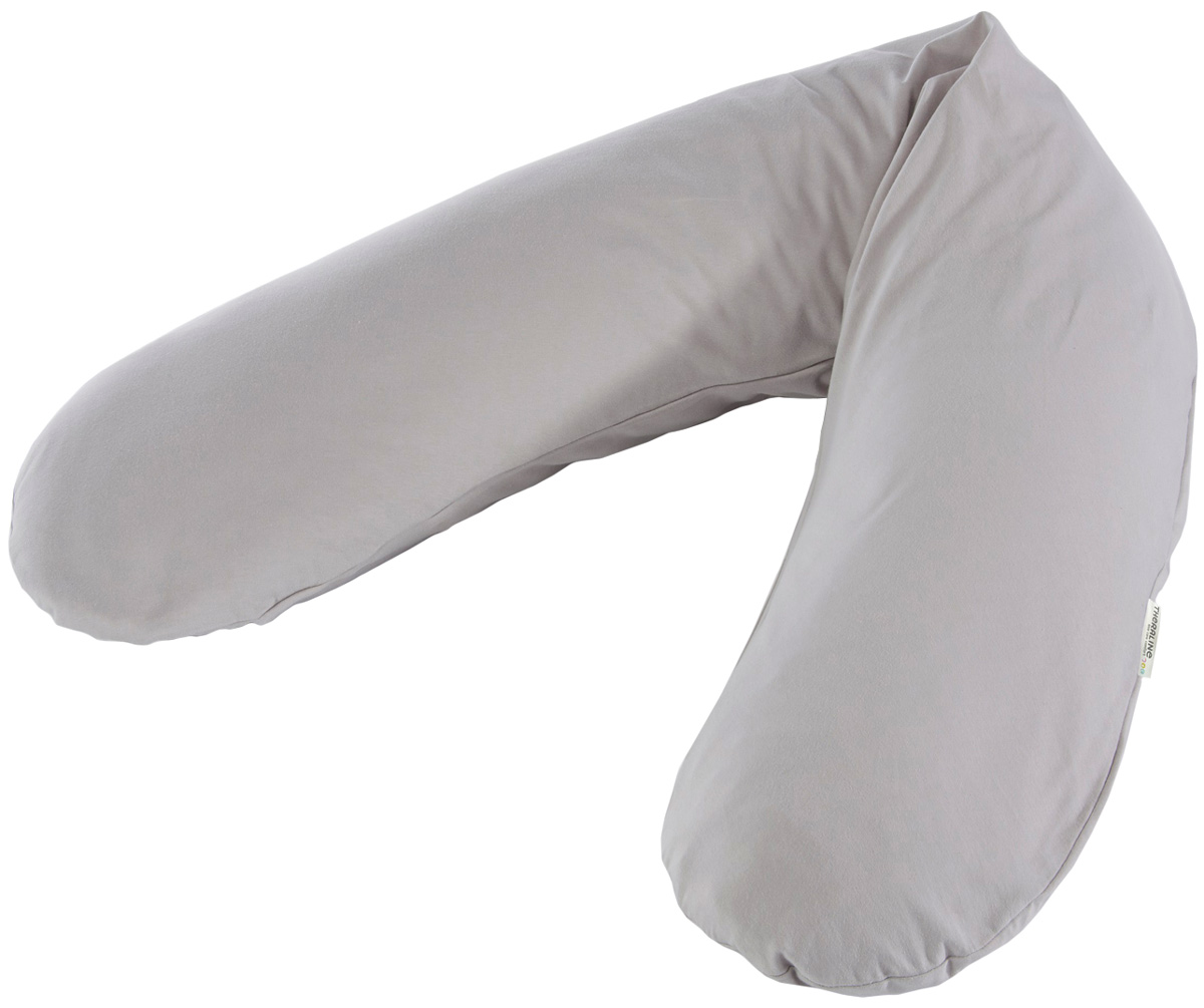 TheraLine Подушка для беременных и кормящих мам Jersey цвет серый 170 см
