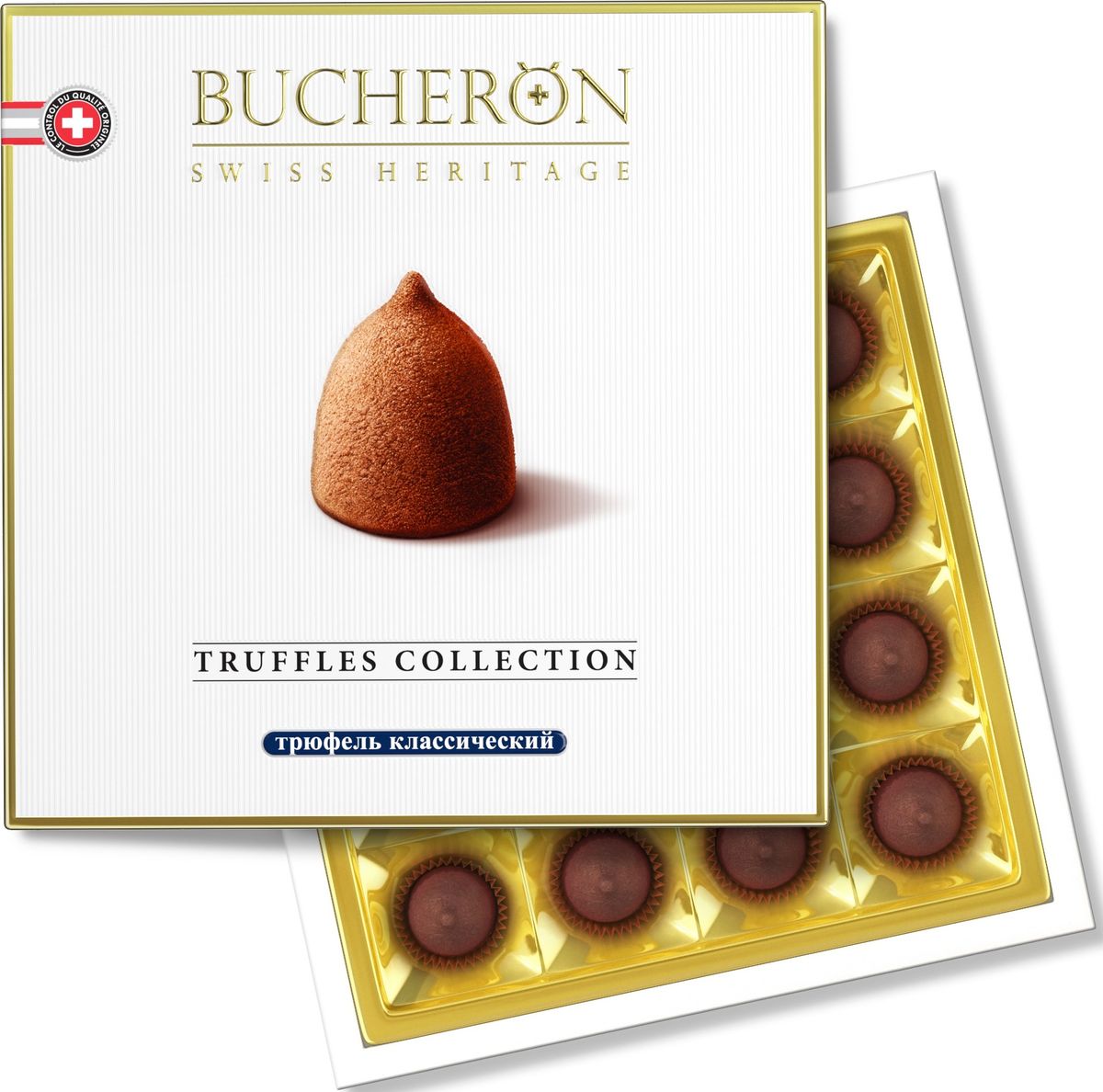 Bucheron трюфель классический, 225 г16.5831 Bucheron трюфель классический, 225 г16.5831Аппетитные трюфели BUCHERON TRUFFLES COLLECTION, приготовленные по классическому рецепту из отборных какао-бобов, собранных на Берегу Слоновой Кости, и натурального какао-масла.