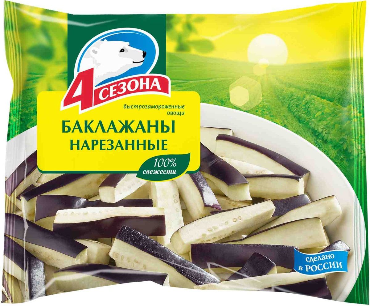4 Сезона Баклажаны нарезанные, 400 г