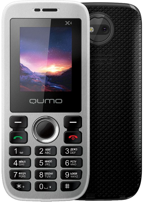 Qumo Push X4, Black21528 Qumo Push X4, Black21528Телефон QUMO Push X4 - классический кнопочный телефон со всем необходимым функционалом. Отличный выбор для человека, который хочет всегда оставаться на связи.br>Телефон поддерживает одновременную работу двух SIM-карт, позволит слушать FM-радио, а также проигрывает MP3 файлы.Наличие встроенного музыкального плеера оценят любители музыки, тем более что новый телефон позволяет взять с собой солидную медиатеку: гаджет оборудован слотом для карт памяти microSD.QUMO Push X4 оборудован полным набором приложений для ежедневного использования: органайзером, диктофоном, будильником, калькулятором.Телефон сертифицирован EAC и имеет русифицированную клавиатуру, меню и Руководство пользователя.