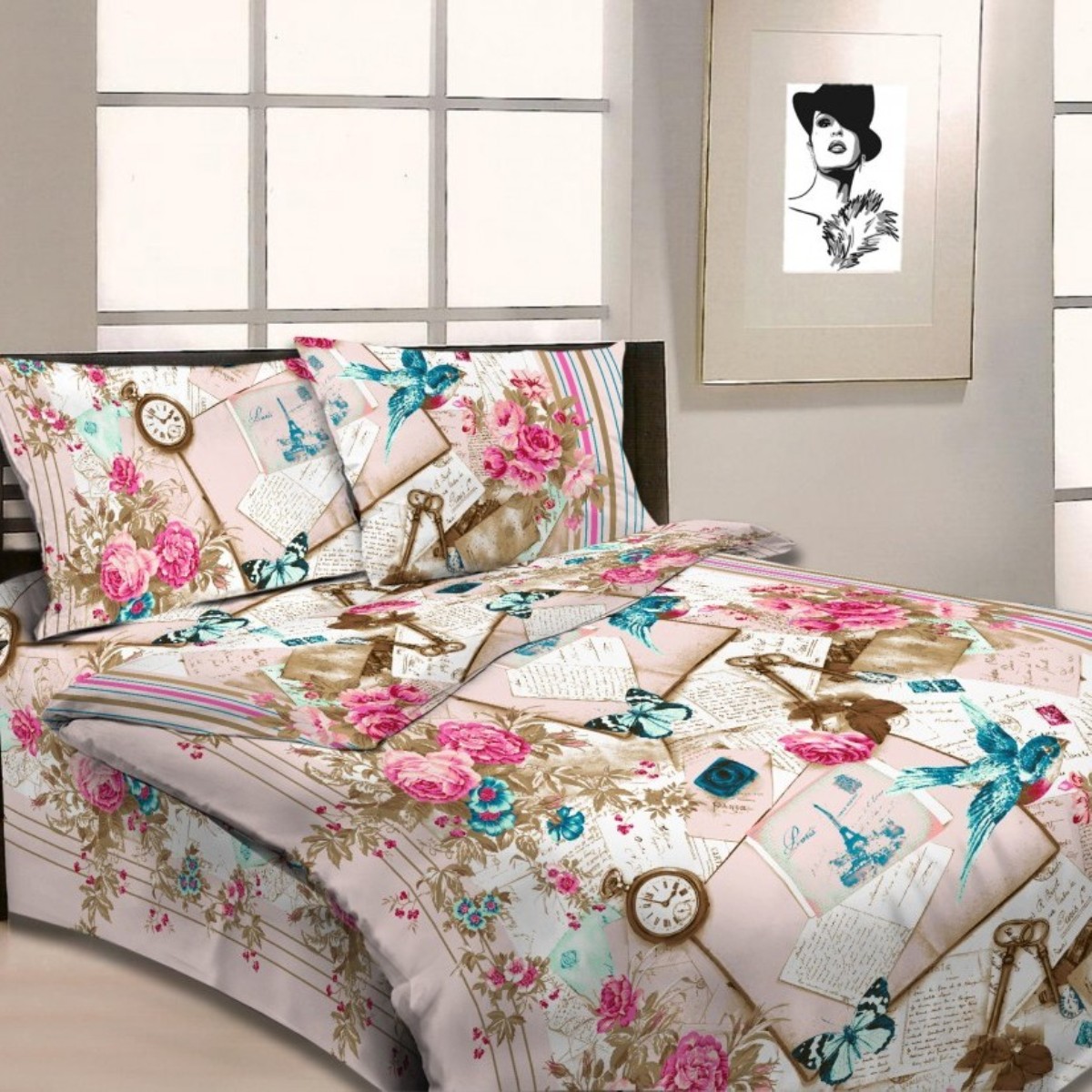 Комплект постельного белья Letto Традиция, 1,5 спальный, наволочки 70 x 70 см, цвет: розовый. B242-3B242-3 Комплект постельного белья Letto Традиция, 1,5 спальный, наволочки 70 x 70 см, цвет: розовый. B242-3B242-3Серия Letto Традиция выполнена из классической российской бязи, привычной для большинства российских покупательниц. Ткань плотная (125гр/м), используются современные устойчивые красители и в том числе технология с эффектом 3д. Традиционная российская бязь выгодно отличается от импортных аналогов по цене, при том, что сама ткань и толще, меньше сминается и служит намного дольше. Рекомендуется перед первым использованием постирать, но не пересушивать. Применение кондиционера при стирке сделает такое постельное белье мягче и комфортней. Пододеяльник на молнии. Обращаем внимание, что расцветка наволочек может отличаться от представленной на фото.