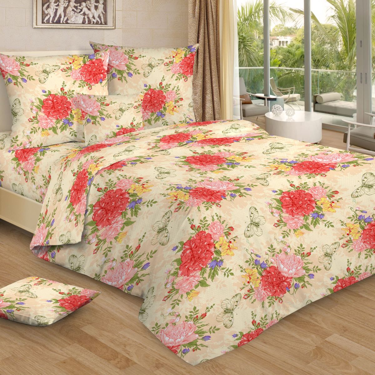 Комплект постельного белья Letto Традиция, 1,5 спальный, наволочки 70 x 70 см, цвет: красный. B249-3B249-3 Комплект постельного белья Letto Традиция, 1,5 спальный, наволочки 70 x 70 см, цвет: красный. B249-3B249-3Серия Letto Традиция выполнена из классической российской бязи, привычной для большинства российских покупательниц. Ткань плотная (125гр/м), используются современные устойчивые красители и в том числе технология с эффектом 3д. Традиционная российская бязь выгодно отличается от импортных аналогов по цене, при том, что сама ткань и толще, меньше сминается и служит намного дольше. Рекомендуется перед первым использованием постирать, но не пересушивать. Применение кондиционера при стирке сделает такое постельное белье мягче и комфортней. Пододеяльник на молнии. Обращаем внимание, что расцветка наволочек может отличаться от представленной на фото.