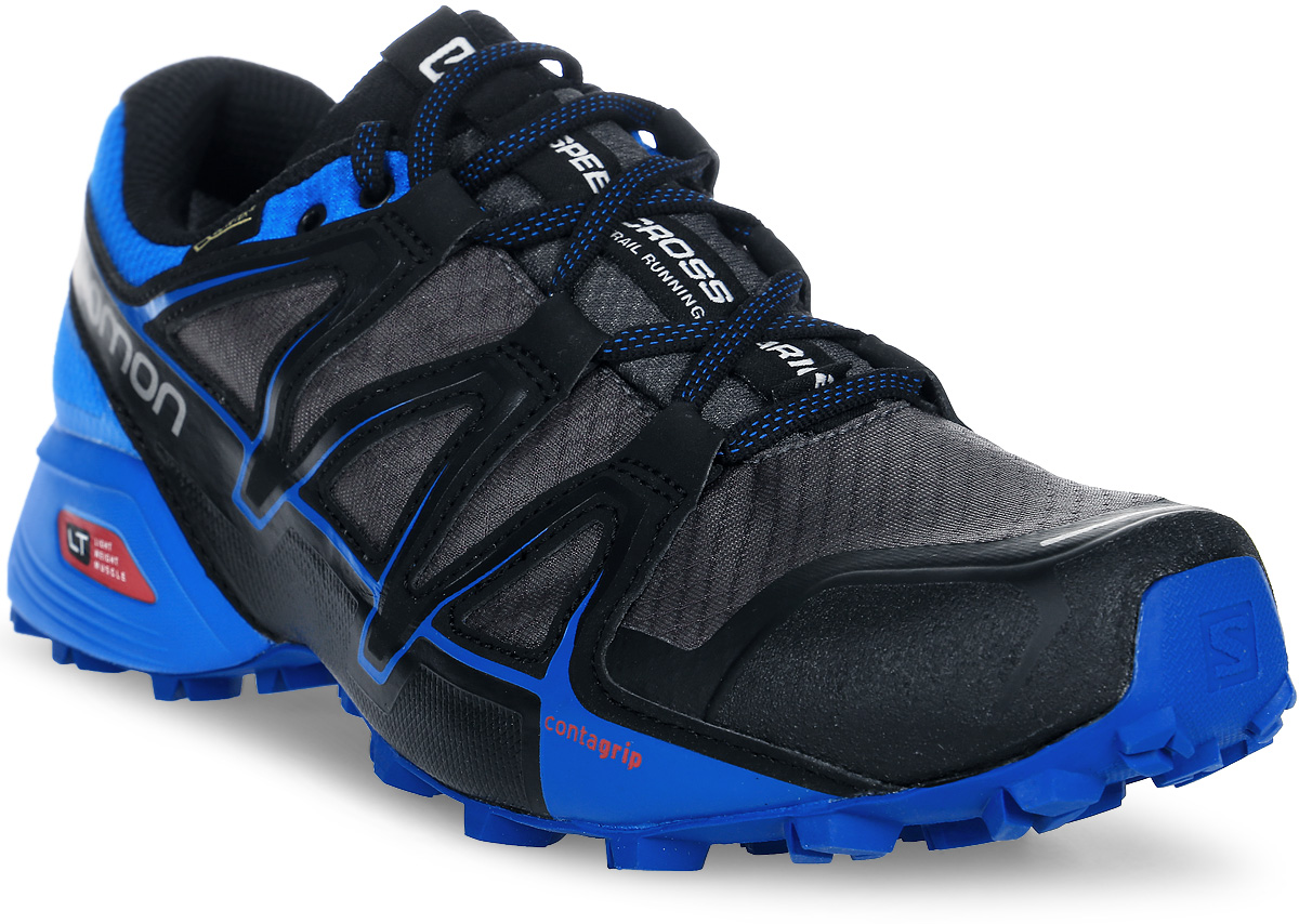 Кроссовки для бега мужские Salomon Speedcross Vario 2 GTX , цвет: серый, синий. L39971500. Размер 11 (44,5)L39971500 Кроссовки для бега мужские Salomon Speedcross Vario 2 GTX , цвет: серый, синий. L39971500. Размер 11 (44,5)L39971500SPEEDCROSS VARIO 2 GTX — это настоящий монстр на тропе, которого вам, возможно, удастся приручить. Созданные на базе легендарной модели Speedcross, кроссовки Vario имеют менее агрессивный рисунок протектора, классическую шнуровку и полную защиту с мембраной GORE-TEX, которая дарит комфорт в любую погоду в любое время года.