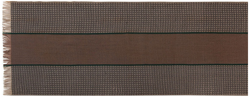 Шарф мужской Eleganzza, цвет: зеленыйтемно-коричневый. SU43-5581. Размер 45 см х 180 см
