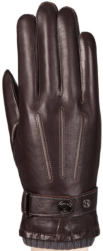 Перчатки мужские Eleganzza, цвет: темно-коричневый, коричневый. IS980. Размер 9,5