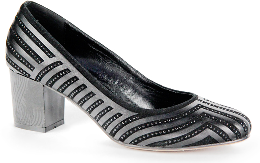 Туфли женские Sinta Gamma, цвет: черный, серый. 01-A9-WV. Размер 36