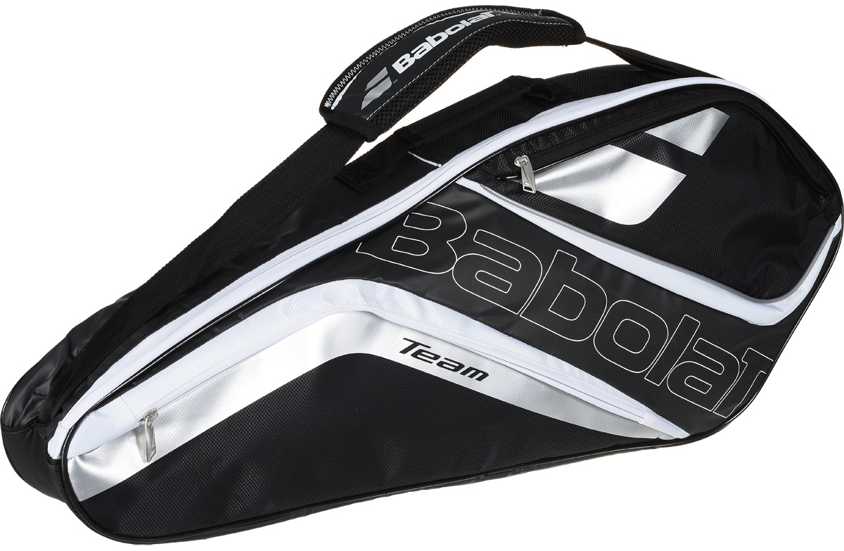 Чехол для теннисных ракеток Babolat Raket Holder Team Line, на 3 ракетки, цвет: серый751122 Чехол для теннисных ракеток Babolat Raket Holder Team Line, на 3 ракетки, цвет: серый751122Объем: 24 литраРазмеры: 76*32*18,5 см