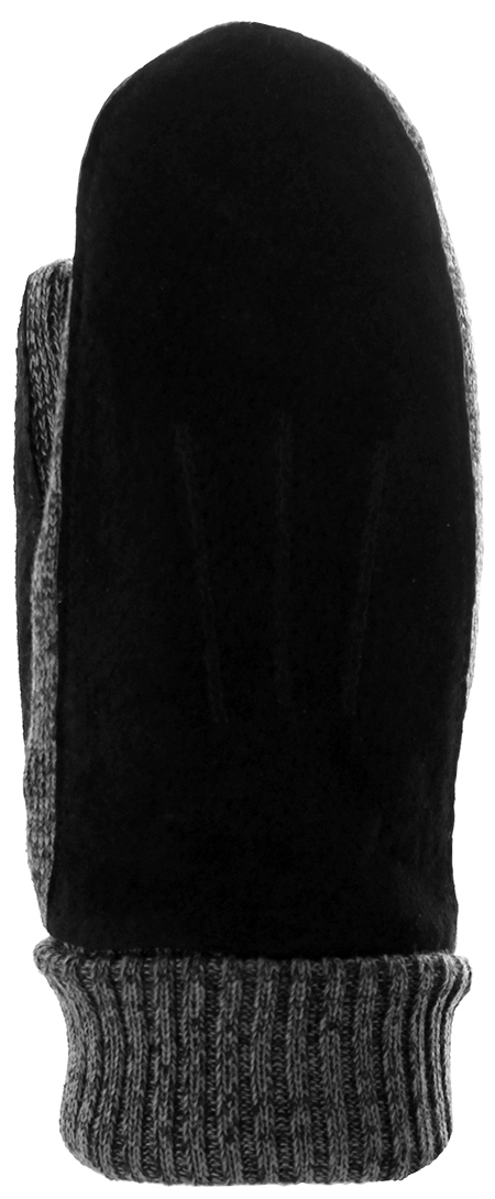 Варежки женские Malgrado, цвет: черный, серый. 430W. Размер 8
