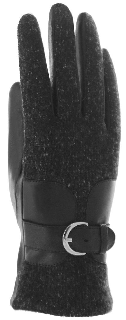 Перчатки женские Malgrado, цвет: черный. 452WL. Размер 7,5