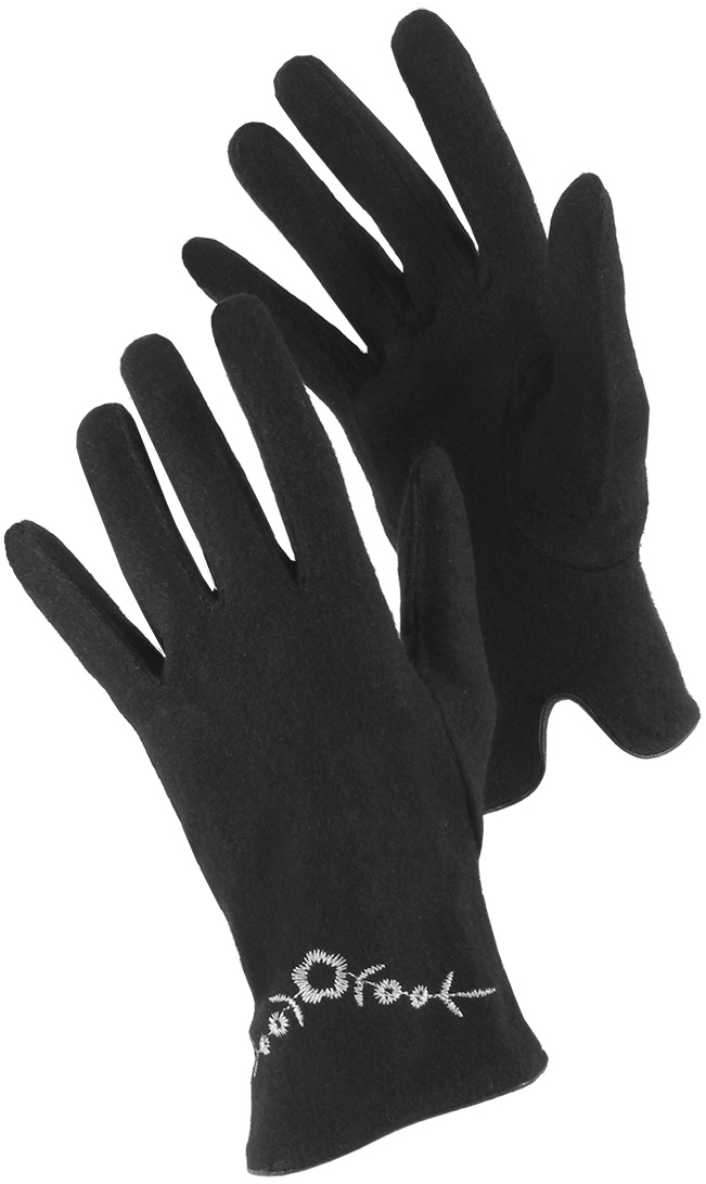 Перчатки женские Malgrado, цвет: черный. 420W. Размер 8