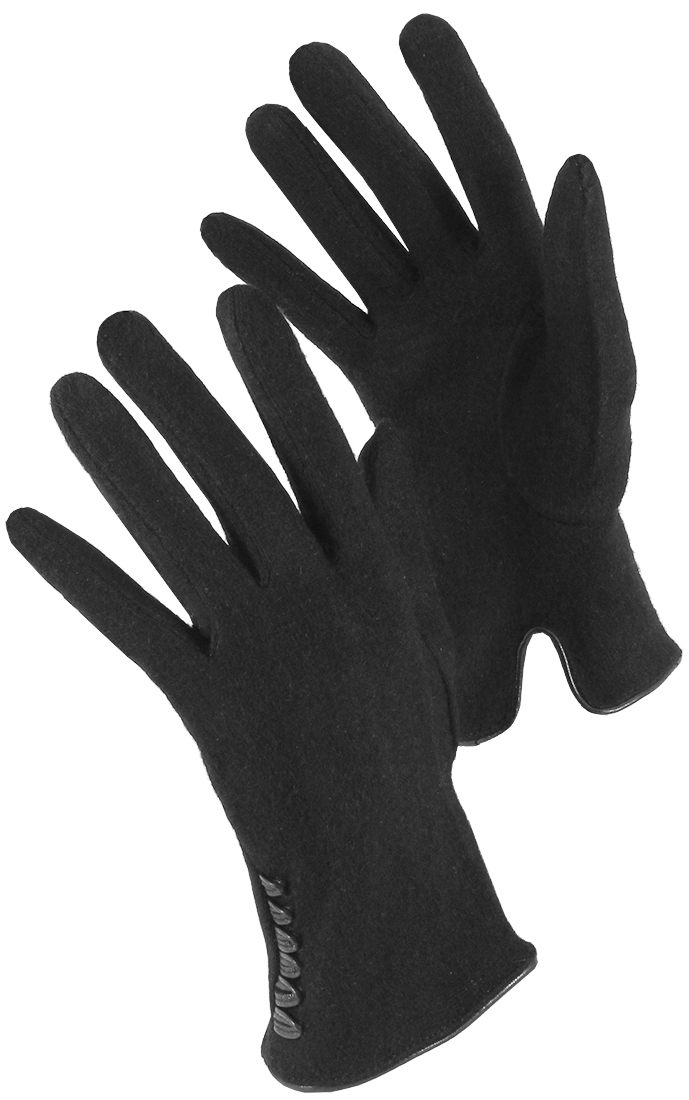 Перчатки женские Malgrado, цвет: черный. 419W. Размер 6,5