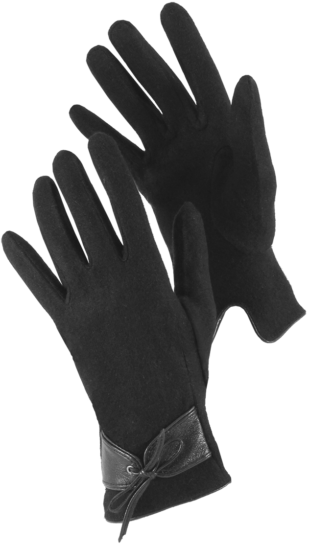 Перчатки женские Malgrado, цвет: черный. 415W. Размер 6,5