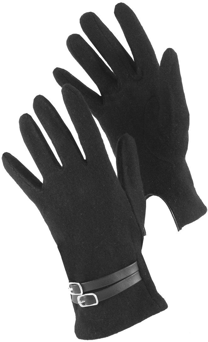 Перчатки женские Malgrado, цвет: черный. 414W. Размер 7