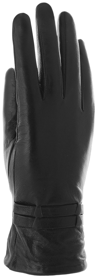 Перчатки женские Malgrado, цвет: черный. 406L. Размер 7,5