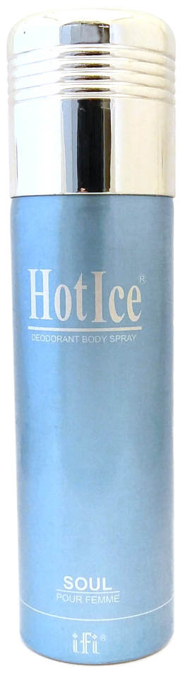 Hot Ice Дезодорант Soul W Deo Spr, 200 мл216000 Hot Ice Дезодорант Soul W Deo Spr, 200 мл216000В начале звучания композиции нежно влекут яркие мерцания фруктовых ноток черной смородины, ананаса и дыни, которые эффектно переливаются на полупрозрачном фоне акватических аккордов. Затем в освежающей водно-фруктовой дымке вырисовываются деликатные штрихи водяной лилии, нежные епквато-медовые штрихи жасмина и пряно-пудровые нюансы боярышника. База составлена из бархатисто-сливочных нот сандала, горьковато-дымного ветивера, тонких искушающих аккордов персика и запаха ароматной ежевики.