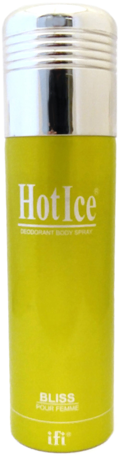 Hot Ice Дезодорант Bliss W Deo Spr, 200 мл216005 Hot Ice Дезодорант Bliss W Deo Spr, 200 мл216005Аромат раскрывается тонкими, дерзкими, бальзамическими мотивами бергамота и сладкими, жизнерадостными аккордами мандарина, которые находятся в безукоризненном альянсе с мегачувственными цветочными аккордами гардении и сладкой, искушающей душистой лилии. База аромата составлена из мягких, экзотических тонов сандаловой древесины и заманчивых возбуждающих полутонов волнующего мускуса.Дезодорант обладает стойким насыщенным запахом