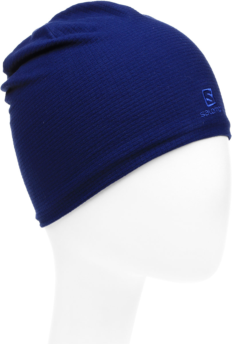 Шапка Salomon RS Warm Beanie, цвет: синий. L39492600. Размер универсальныйL39492600 Шапка Salomon RS Warm Beanie, цвет: синий. L39492600. Размер универсальныйL39492600Новый материал AdvancedSkin Warm содержит 50 % мериносовой шерсти, так что шапка RS WARM BEANIE действительно согревает. Обновленный покрой обеспечивает комфорт во время тренировки или гонки.