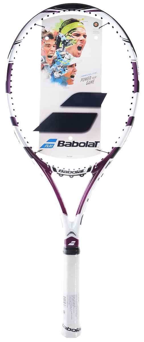 Ракетка теннисная Babolat Drive lite, без натяжки, цвет: фиолетовый, белый. Размер 1101288 Ракетка теннисная Babolat Drive lite, без натяжки, цвет: фиолетовый, белый. Размер 1101288Теннисная ракетка Babolat Drive lite - это 100% графитовая ракетка предназначена для начинающих и игроков, которые ищут отличную производительность и маневренность.Система Cortex Intermediate и система Woofer предлагают идеальный баланс комфорта и чувства мяча.Самая легкая ракетка весом 255 грамм, особенно популярная среди теннисисток - женщин, играющих на высоком уровне, а также среди начинающих спортсменов. Вес: 255 гЖесткость (Ra): 70 raРазмер обода: 645 см2Длина ракетки: 685 ммБаланс: 340 мм