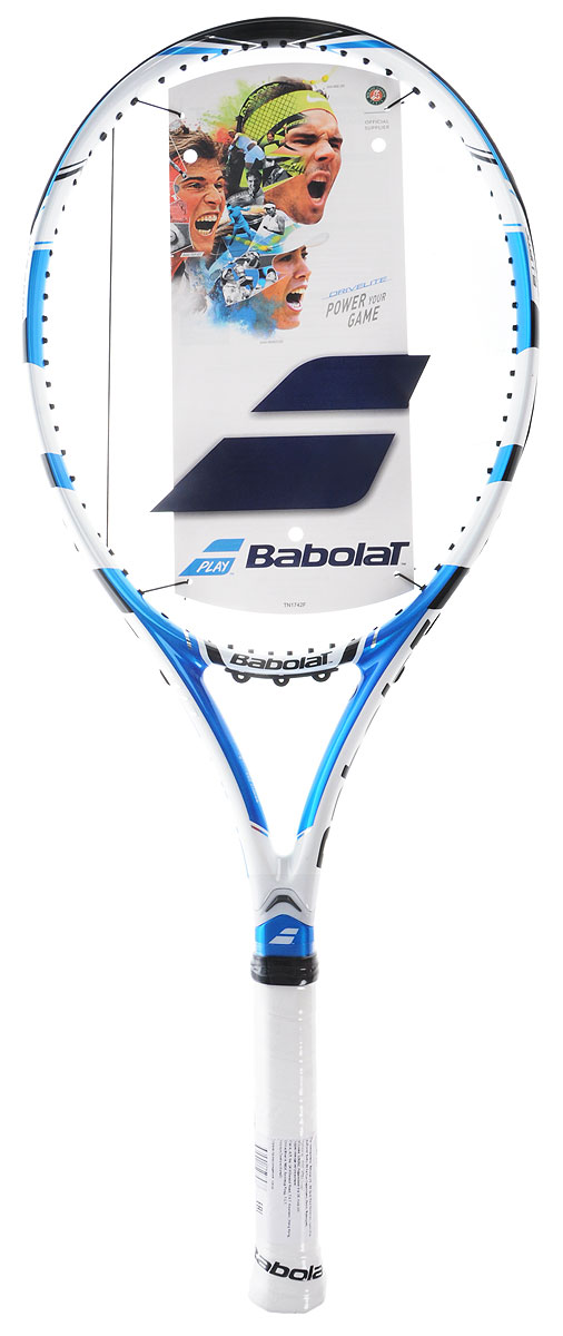 Ракетка теннисная Babolat Drive lite, без натяжки, цвет: синий, белый. Размер 1101288 Ракетка теннисная Babolat Drive lite, без натяжки, цвет: синий, белый. Размер 1101288Ракетка теннисная Babolat Drive lite - это 100% графитовая ракетка предназначена для начинающих и игроков, которые ищут отличную производительность и маневренность.Система Cortex Intermediate и система Woofer предлагают идеальный баланс комфорта и чувства мяча.Самая легкая ракетка весом 255 грамм, особенно популярная среди теннисисток - женщин, играющих на высоком уровне, а также среди начинающих спортсменов .Вес: 255 граммЖесткость (Ra): 70 raРазмер обода: 645 см2Длина ракетки: 685 ммБаланс: 340 мм