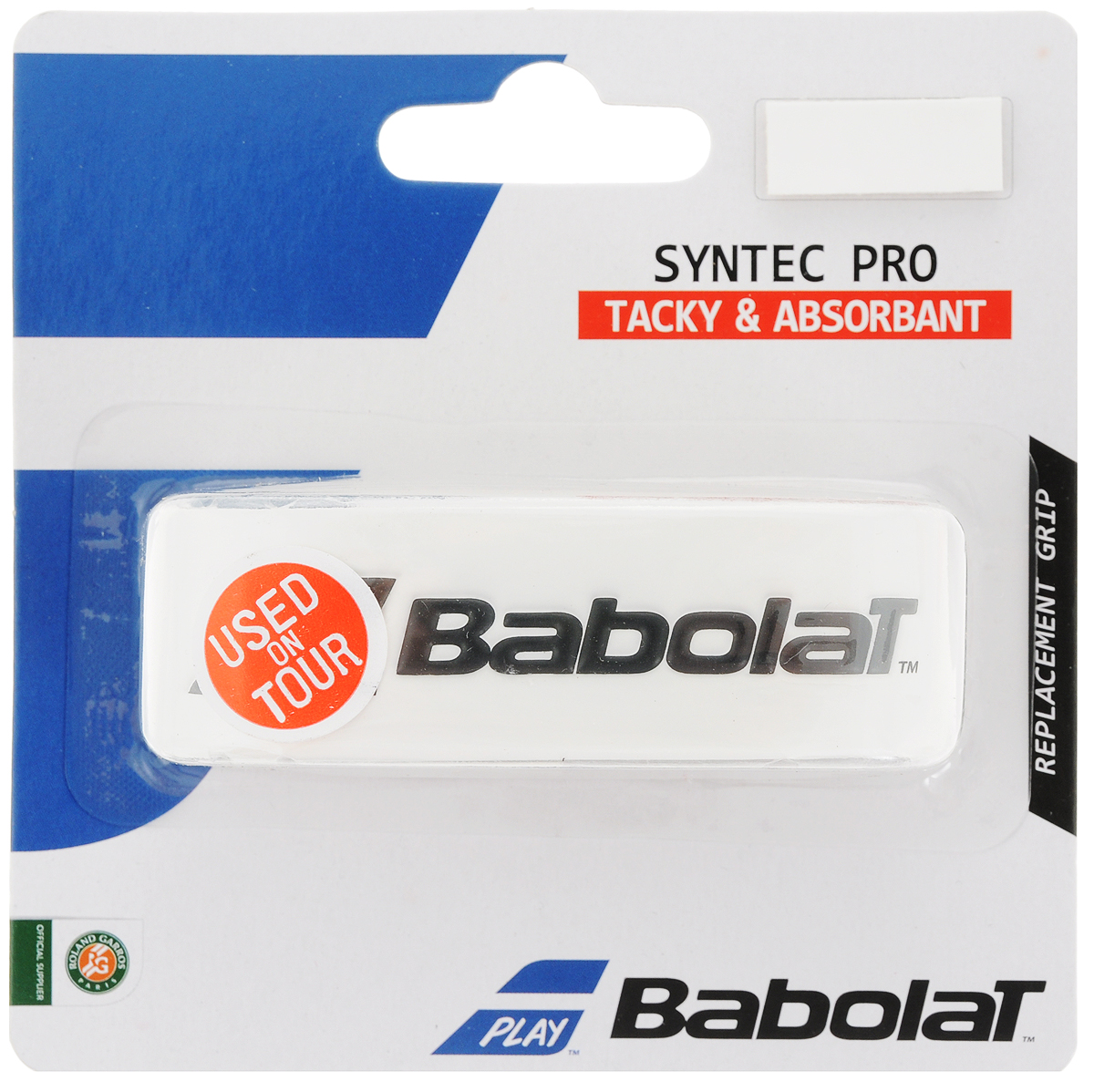 Замена ручки BABOLAT SYNTEC PRO Х 1 (Синтек грип), цвет: белый670051 Замена ручки BABOLAT SYNTEC PRO Х 1 (Синтек грип), цвет: белый670051Syntec Pro теперь на 10% тоньше, что дает больше чувства мяча.Постоянно используется командой Babolat.В блистере 1 грип.