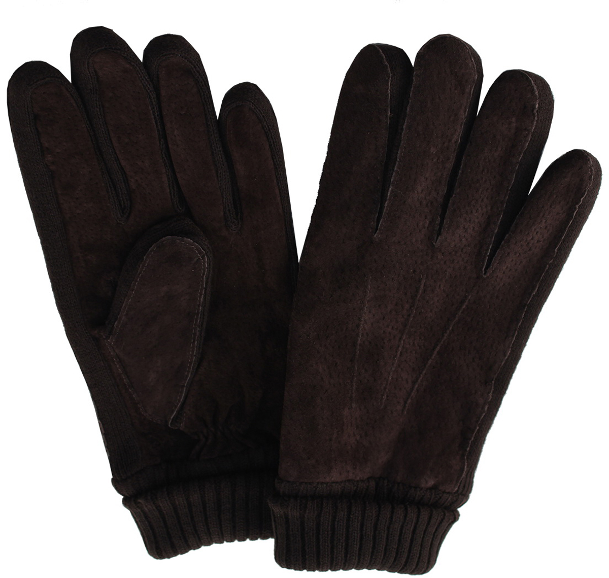 Перчатки мужские Malgrado, цвет: коричневый. 305WL. Размер 9,5