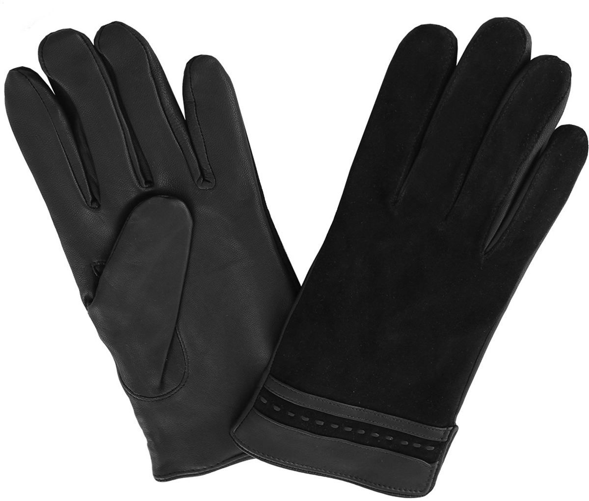 Перчатки мужские Malgrado, цвет: черный. 307WL. Размер 9,5