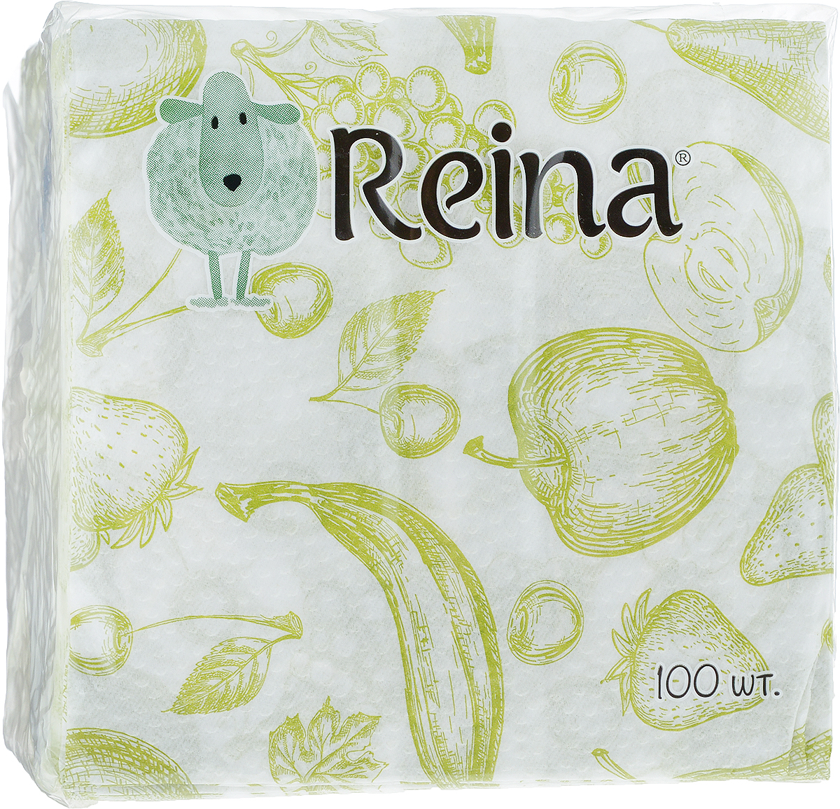 Салфетки бумажные Reina, однослойные, цвет: оливковый, белый, 24 х 24 см, 100 штPUL-000220кк_оливковый, белый, фрукты Салфетки бумажные Reina, однослойные, цвет: оливковый, белый, 24 х 24 см, 100 штPUL-000220кк_оливковый, белый, фруктыСалфетки бумажные Reina, выполненные из натуральной целлюлозы, станут отличным дополнением любого праздничного стола. Они отличаются необычной мягкостью и оригинальностью.Размер салфетки: 24 х 24 см.Количество слоев: 1.
