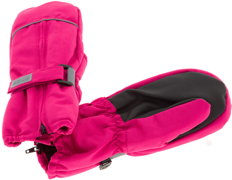 Варежки для девочки Reike, цвет: фуксия. RW18_bs fuchsia. Размер 2RW18_bs fuchsia Варежки для девочки Reike, цвет: фуксия. RW18_bs fuchsia. Размер 2RW18_bs fuchsiaВарежки Reike выполнены из ветрозащитной, водонепроницаемой и дышащей мембранной ткани на флисовой подкладке. Запястья дополнены резинкой, регулируемой липучкой и молнией для облегчения надевания. Ладони дополнительно усилены. Тыльная сторона варежек оформлена светоотражающими деталями.