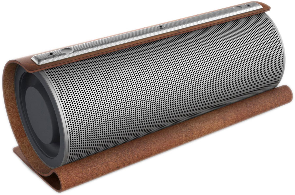 GZ Electronics LoftSound GZ-22, Brown портативная акустическая системаБ0029812 GZ Electronics LoftSound GZ-22, Brown портативная акустическая системаБ0029812GZ Electronics LoftSound GZ-22 - уникальная беспроводная портативная акустическая система с поддержкой Bluetooth, которая гарантирует мощный стереозвук. 2 мощных динамика обеспечат более насыщенное звучание низких частот.Беспроводное подключение гаджетовПоддержка технологии Bluetooth 4.0 позволяет передавать потоковую музыку в высоком качестве с мобильных устройств в радиусе 10 метров. Источником звука может быть мобильный телефон, планшет.Навигационная панель позволяет быстро переключаться между композициями, регулировать громкость сигнала и принимать входящие звонки нажатием одной кнопки — связь без помех благодаря микрофону с шумоподавлением.8 часов беспрерывной работыВстроенный перезаряжаемый литий-ионный аккумулятор с емкостью 2200 мАч обеспечит 8 часов автономной работы.Loft-StyleГармоничное соединение кожаного покрытия и металлического корпуса придает беспроводной колонке эффектный вид.
