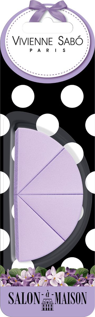 Vivienne Sabo Набор треугольных спонжей для макияжа, 4 шт