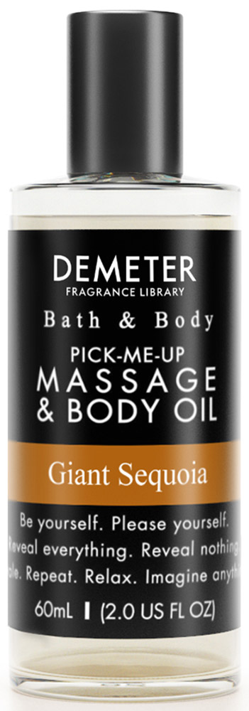 Demeter Масло для тела и массажа Гигантская секвойя (Giant Sequoia), 60 млDM19731 Demeter Масло для тела и массажа Гигантская секвойя (Giant Sequoia), 60 млDM19731Вы когда-нибудь видели динозавров? Наверняка ходили в музей или смотрели «Парк Юрского периода». Гигантская секвойя — это такой же динозавр. Один из представителей Sequoia gigantea находится в США и ему больше 3500 лет! Demeter решил, что такой динозавр нужен и в нашем «музее» ароматов. Призываем поскорее насладиться настоящим древесным ароматом прямо из прошлого!