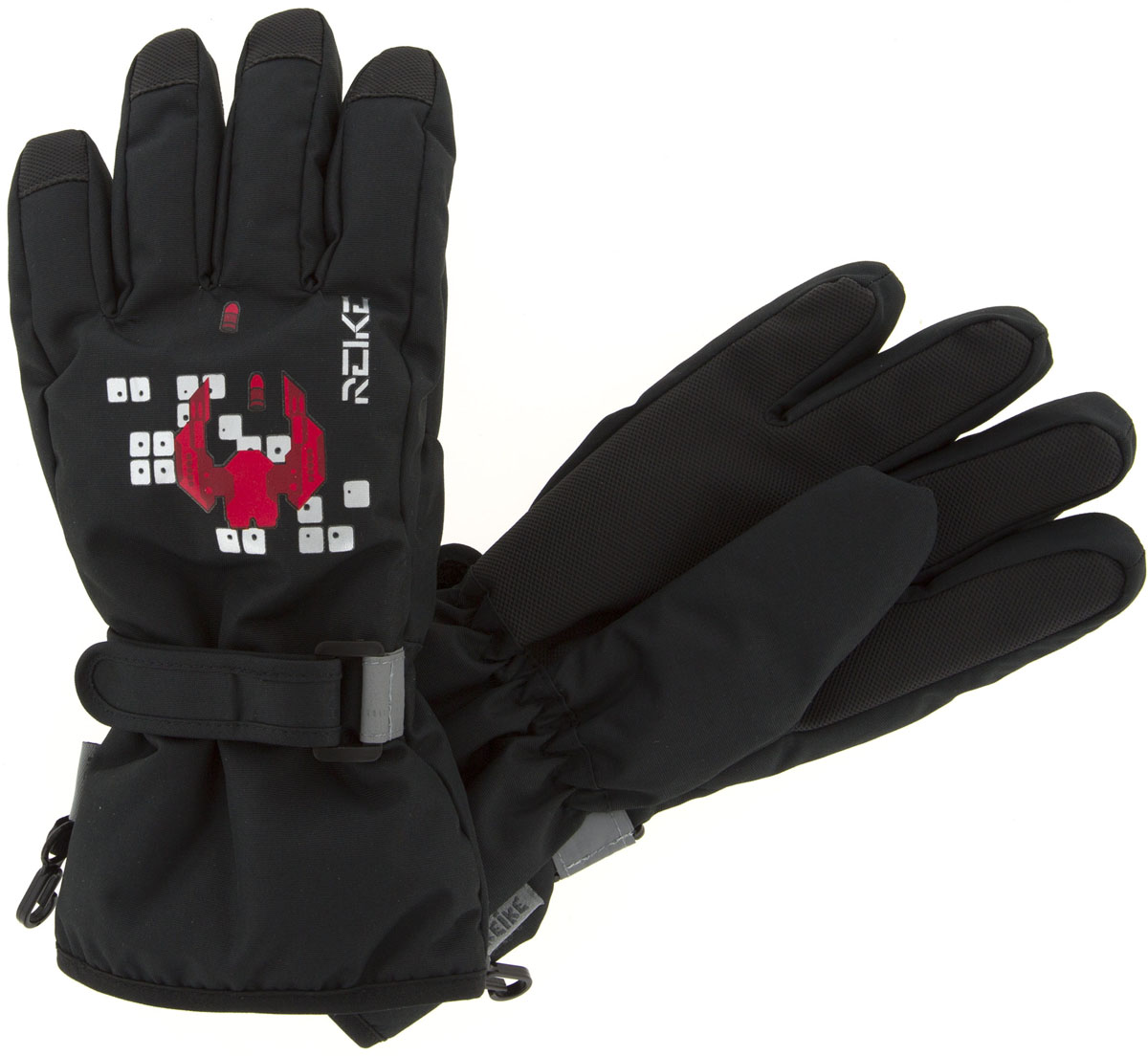 Перчатки для мальчика Reike Галактика, цвет: черный. RW18_GLX black. Размер 8RW18_GLX black Перчатки для мальчика Reike Галактика, цвет: черный. RW18_GLX black. Размер 8RW18_GLX blackПерчатки для мальчика Reike Галактика выполнены из ветрозащитной, водонепроницаемой и дышащей мембранной ткани, декорированной принтом в стиле коллекции. Мягкая подкладка из флиса обеспечивает дополнительный комфорт и тепло. Запястья оформлены резинкой и регулируемой липучкой, ладони и пальцы дополнительно усилены.