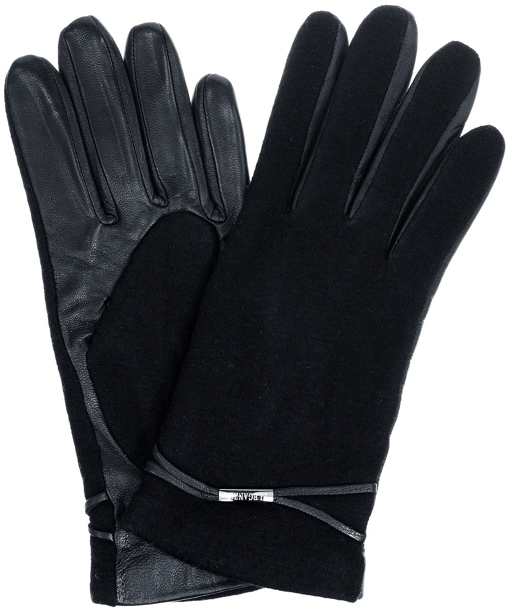 Перчатки женские Eleganzza, цвет: черный. IS810. Размер 7