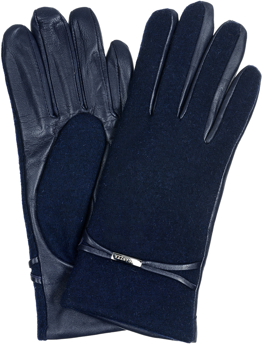 Перчатки женские Eleganzza, цвет: темно-синий. IS0150. Размер 7