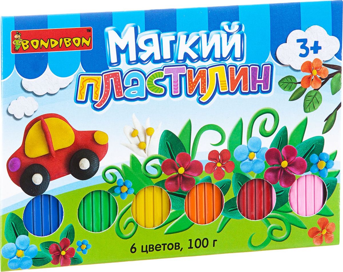 Bondibon Мягкий пластилин ВВ1814ВВ1814 Bondibon Мягкий пластилин ВВ1814ВВ1814Мягкий пластилин ТМ BONDIBON разработан специально для маленьких детей. Не требует предварительного разминания. С помощью мягкого пластилина можно не только лепить, но и создавать объемные рисунки на бумаге или другой плоской поверхности. Поможет весело и пользой провести время, и развить мелкую моторику, фантазию, воображение и творческий потенциал Вашего малыша.