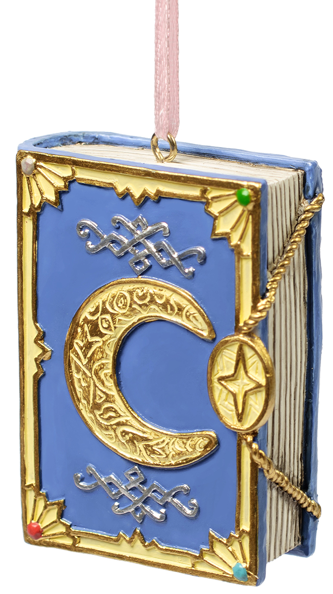 Украшение новогоднее подвесное Magic Time Лунная Книга. 7556675566 Украшение новогоднее подвесное Magic Time Лунная Книга. 7556675566Оригинальное новогоднее украшение Magic Time выполнено из полирезины в виде книги. С помощью специальной петельки украшение можно повесить в любом понравившемся вам месте. Но, конечно же, удачнее всего такая игрушка будет смотреться на праздничной елке. Новогодние украшения приносят в дом волшебство и ощущение праздника. Создайте в своем доме атмосферу веселья и радости, украшая всей семьей новогоднюю елку нарядными игрушками, которые будут из года в год накапливать теплоту воспоминаний.