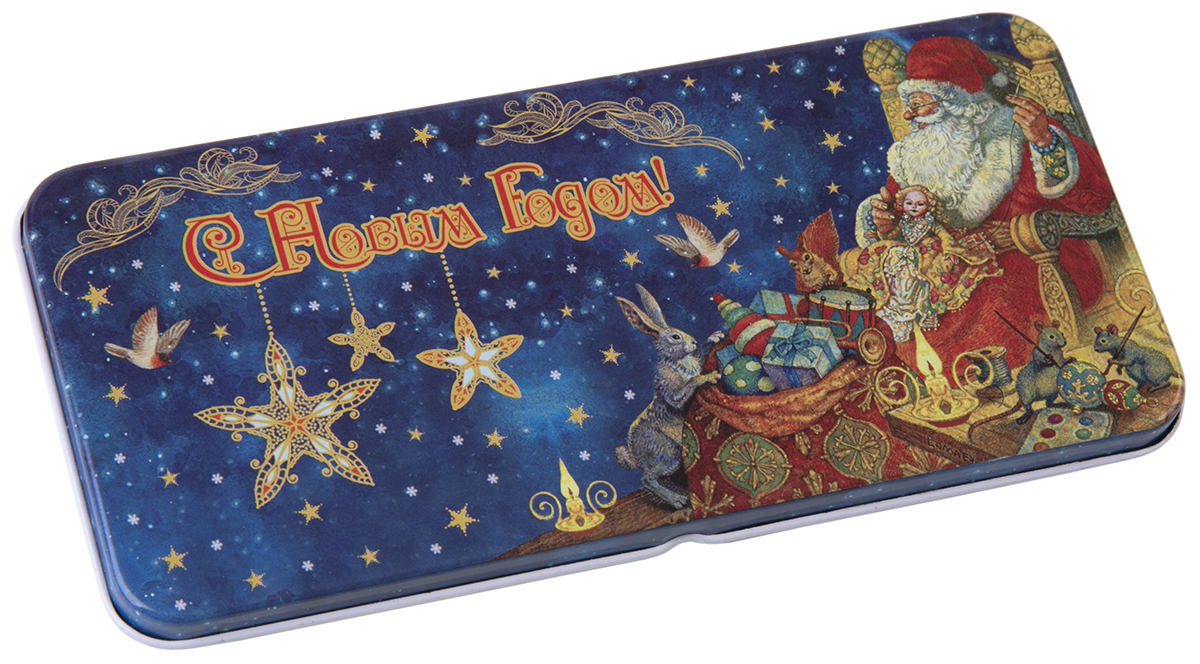 Коробочка для денег подарочная Magic Time Мастерская Деда Мороза. 7634176341 Коробочка для денег подарочная Magic Time Мастерская Деда Мороза. 7634176341Подарочная коробочка для денег Конверт для денег Мастерская Деда Мороза из черного окрашенного металла, 16,6 х 7,6 х 1см, артикул 76341