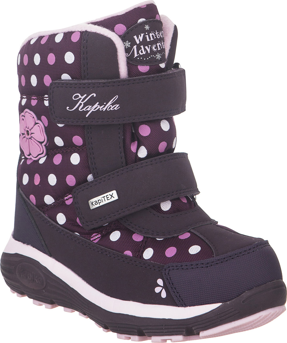 Ботинки для девочки Kapika KapiTEX, цвет: фиолетовый. 42254-2. Размер 30