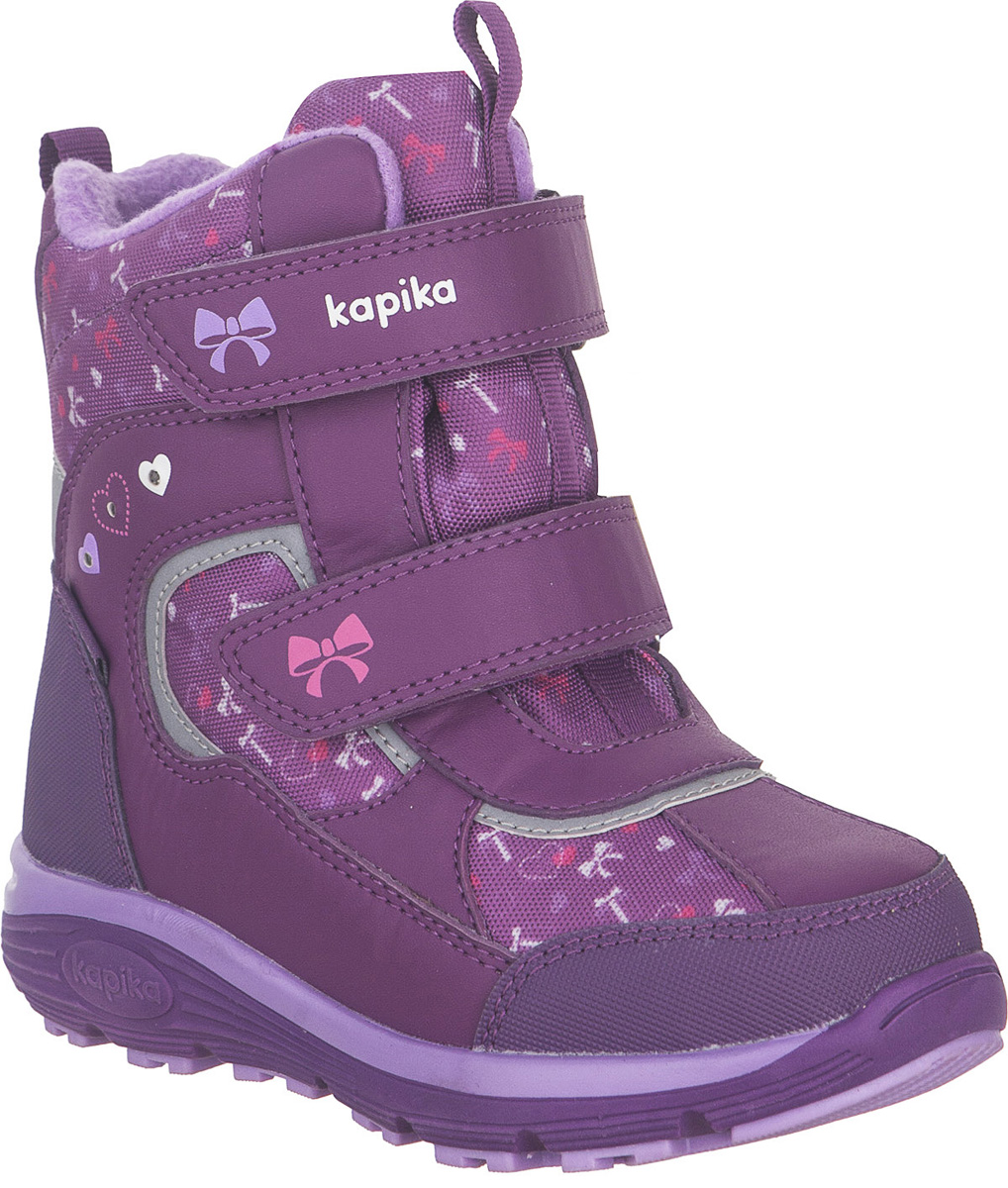 Ботинки для девочки Kapika KapiTEX, цвет: фиолетовый. 42258-2. Размер 31
