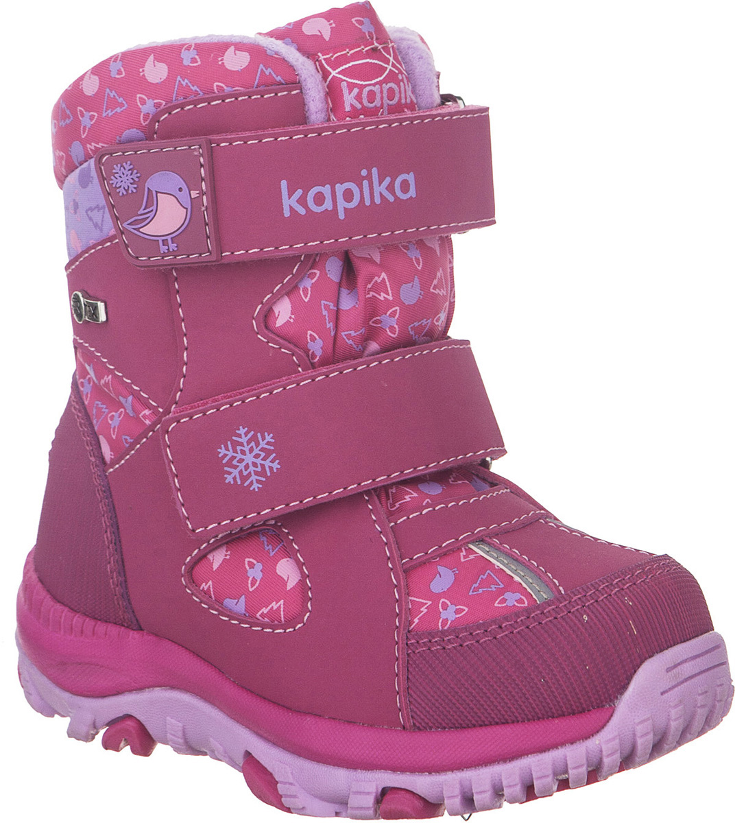 Ботинки для девочки Kapika KapiTEX, цвет: фуксия. 41223-2. Размер 24