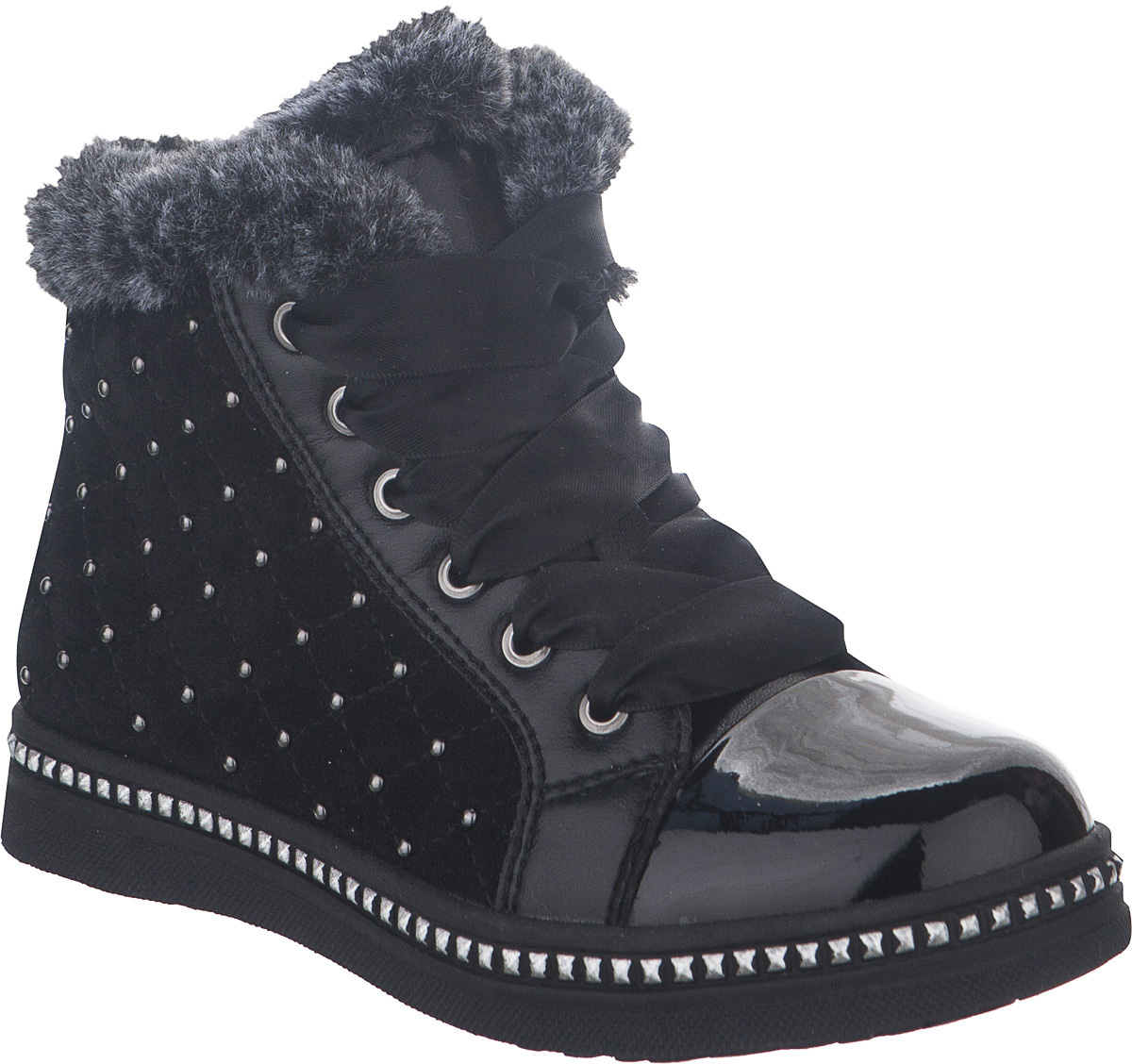 Ботинки для девочки Kapika, цвет: черный. 53259. Размер 32