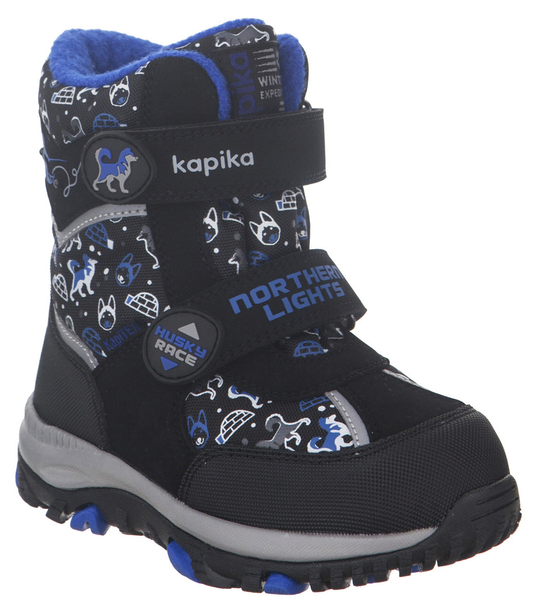 Ботинки для мальчика Kapika KapiTEX, цвет: черный. 41211-1. Размер 23