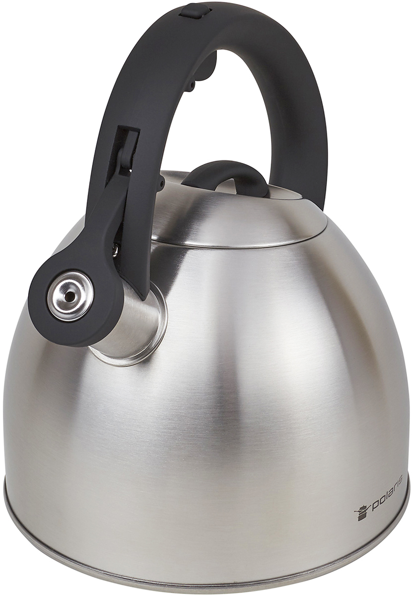 Чайник Polaris Melody, со свистком, 3 лMelody-3L Чайник Polaris Melody, со свистком, 3 лMelody-3LЧайник Polaris Melody изготовлен из высококачественной нержавеющей стали 18/10. Эргономичная ручка с покрытием Soft touch делает использование чайника очень удобным и безопасным. Сатинированная полировка придает изделию оригинальный дизайн. Чайник оповещает о вскипании мелодичным свистком. Кнопка открывания свистка на ручке чайника позволяет наливать воду одной рукой и исключает возможность облиться кипятком. Чайник можно использовать на газовых, электрических, стеклокерамических и индукционных плитах. Высота чайника (с учетом ручки): 23 см.Высота стенки чайника: 13,5 см. Диаметр чайника (по верхнему краю): 10 см.