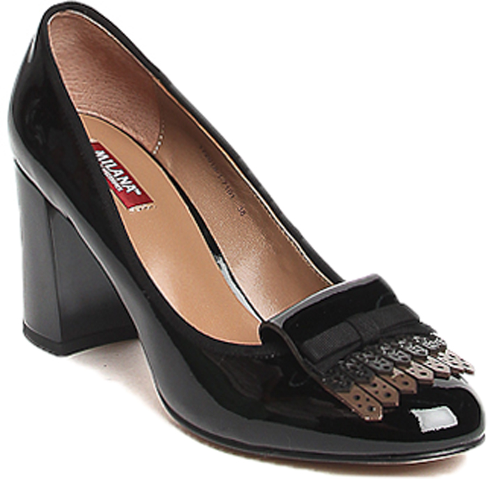 Туфли женские Milana, цвет: черный. 172013-1-7101. Размер 38