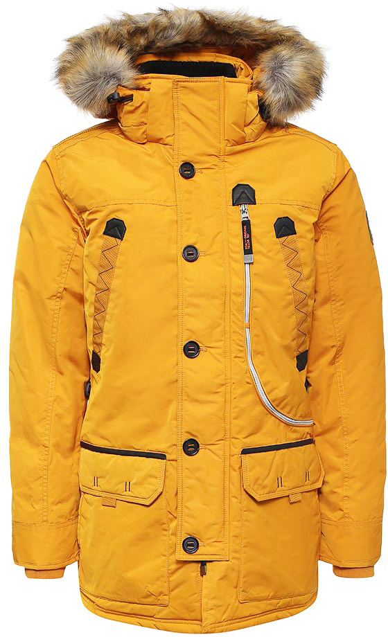 Куртка мужская Tom Tailor, цвет: желтый. 3533479.00.10_3622. Размер XL (52)3533479.00.10_3622 Куртка мужская Tom Tailor, цвет: желтый. 3533479.00.10_3622. Размер XL (52)3533479.00.10_3622Стильная мужская куртка Tom Tailor изготовлена из высококачественного полиэстера. В качестве утеплителя используется полиэстер. Модель с капюшоном, оформленным искусственным мехом, застегивается на застежку-молнию и дополнительно ветрозащитным клапаном на пуговицы. Спереди расположены карманы.